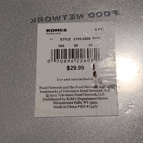 NWT! Food Network 7" Pizza Pans (4pk) - Picture 6 of 6